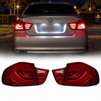 2 Feux arriere BMW Serie 3 E90 LCI 09-11 - LTI - Rouge Teinte