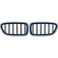 Calandres avant look M-Tech double lame avec LED pour BMW Série 5 F10 / F11 10-17