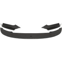 Spoiler lame pare choc - BMW Serie 5 F10 F11 10-17 - look mperf 1 piece - noir brillant