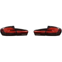 2 Feux arrière LED dynamiques BMW Série 5 F11 Touring 10-17 - Rouge / Noir