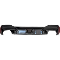 Diffuseur arriere BMW serie 5 G30 G31 16-24 - LED et look CS - Noir brillant Carbone