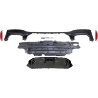 Diffuseur arrière look CS noir brillant pour BMW Série 5 G30 / G31 / F90 17-24