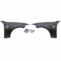 Kit 2 ailes avant look M2 en acier pour BMW Série 2 F22 / F23 13-21