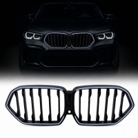 Calandre avant look Performance noir brillant à LED avec caméra pour BMW X6 G06 19-23