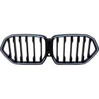 Calandre avant look Performance noir brillant à LED avec caméra pour BMW X6 G06 19-23