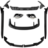 Kit aérodynamique look M-Performance noir brillant pour BMW X5 G05 LCI M-Tech 23-26