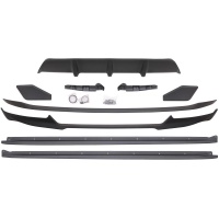 Éléments de pare-chocs look M-Performance noir mat pour BMW X6 F16 14-19