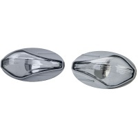 2 Clignotants d'aile Peugeot 107 206 307 407 Partner - gris