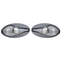 2 Clignotants d'aile Peugeot 107 206 307 407 Partner - gris