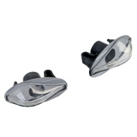 2 Clignotants d'aile Peugeot 107 206 307 407 Partner - gris