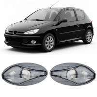 2 Clignotants d'aile Peugeot 107 206 307 407 Partner - gris