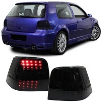 2 Feux arriere VW Golf 4 97-03 - LED - Teinte Noir
