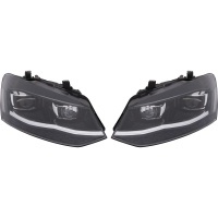 2 Phares avant VW Polo 6R 6C 09-17 - fullLED look R - noir