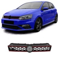 Grille calandre VW Polo (6R 6C) 09-17 - look GTI - Noir Brillant