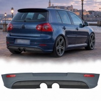 Pare choc arriere VW Golf 5 (V) look R32 - double sortie centrale protec