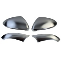 Coques retroviseur Argent Mat pour VW GOLF 7 12-21 look alu