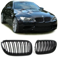 Grilles calandre BMW Serie 3 E92 E93 LCI 10-13- look M3  - Noir Mat