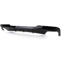 Diffuseur arriere BMW serie 5 F10 F11 sortie double look mperf - brillant
