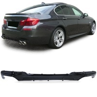 Diffuseur arriere BMW serie 5 F10 F11 sortie double look mperf - brillant