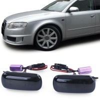 2 Clignotants d'aile dynamiques LED Audi A3 A4 A6 A8 TT- Noir