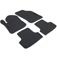 Lot de 4 tapis de sol caoutchouc pour Peugeot 208 12-19