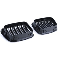 Grilles calandre BMW Serie 3 E46 98-01 phase 1 look M - Noir Brillant