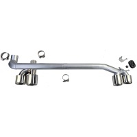 Diffuseur Echappement arriere BMW serie 4 F32 F33 F36 double sortie - Chrome Carbone