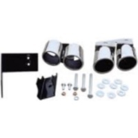 4 embouts d'échappement look Sport chromés pour Audi A4 B8 09-15
