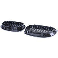 Grilles calandre BMW Serie 3 E46 coupe phase 2 03-06 - Noir Brillant