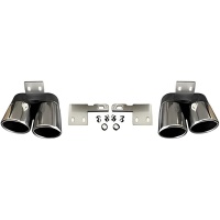2 Embouts d'échappement look Sport chromé pour BMW Série 5 F10 M5 11-16