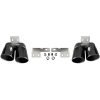 2 Embouts d'échappement look Sport noir pour BMW Série 5 F10 M5 11-16