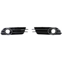 Grilles antibrouillards Audi A6 C7 4G - Noir Chrome