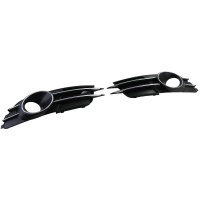 Grilles antibrouillards Audi A6 C7 4G - Noir Chrome