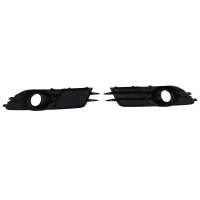 Grilles antibrouillards Audi A6 C7 4G - Noir Chrome