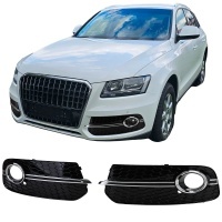 Grilles antibrouillard Audi Q5 12-16 - Noir brillant - look RS