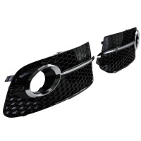 Grilles antibrouillard Audi Q5 12-16 - Noir brillant - look RS