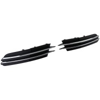 Grilles antibrouillard Audi A6 C7 11-14 - Noir chrome - look S