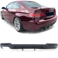 Diffuseur arriere BMW serie 3 E92 E93 double sortie gauche- Mat