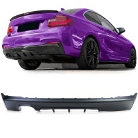 Diffuseur arriere BMW serie 2 F22 F23 sortie double gauche - mperf Mat