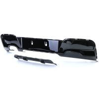 Diffuseur arriere BMW serie 1 F20 F21 phase 1 double sortie gauche - brillant