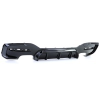 Diffuseur arriere BMW serie 1 F20 F21 phase 2 LCI double sortie - brillant