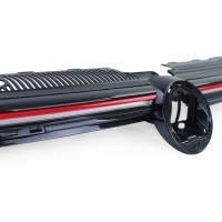 Grille calandre VW Golf 8 (VIII) 20-23 - look GTI avec LED - Noir brillant