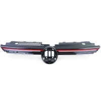 Grille calandre VW Golf 8 (VIII) 20-23 - look GTI avec LED - Noir brillant