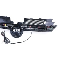 Grille calandre VW Golf 8 (VIII) 20-23 - look GTI avec LED - Noir brillant