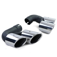 End caps - Stainless steel exhaust pipes BMW X5 G05 X6 G06 - look m