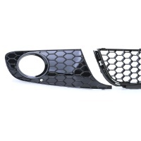 Grilles VW GOLF 6 - look GTI nid d'abeille - Noir Brillant