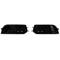 Grilles antibrouillard Audi A1 8X 2010 -2015 - look RS1 noir brillant