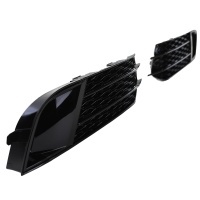 Grilles antibrouillard Audi A1 8X 2010 -2015 - look RS1 noir brillant
