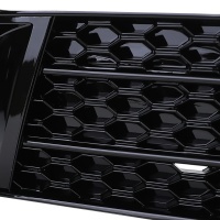 Grilles antibrouillard Audi A1 8X 2010 -2015 - look RS1 noir brillant