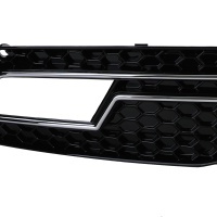 Grilles antibrouillard Audi A4 B8 facelift 11-15 - Noir brillant - look RS4